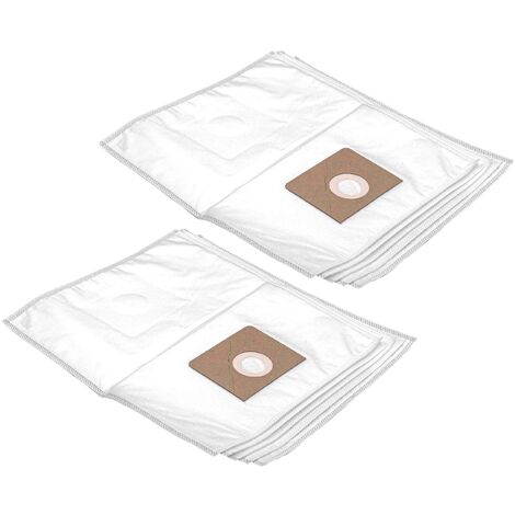 vhbw 10x Sacs remplacement pour Fein 31345061010 pour aspirateur - microfibres non tissées, volume de 25l, 42cm x 26cm, blanc
