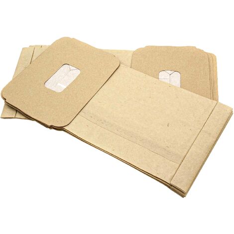 vhbw 10x Sacs remplacement pour Filterclean PH 4 pour aspirateur - papier, 32cm x 17,5cm