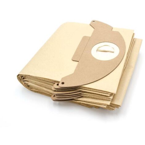 vhbw 10x Sacs remplacement pour Kärcher 6.904-143 pour aspirateur - papier, 41,5cm x 20,5cm marron