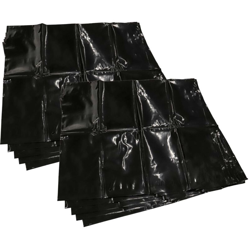 10x Sacs remplacement pour Kärcher 2.889-158.0, 4054278256511 pour aspirateur - polyéthylène, 86cm x 76cm noir - Vhbw