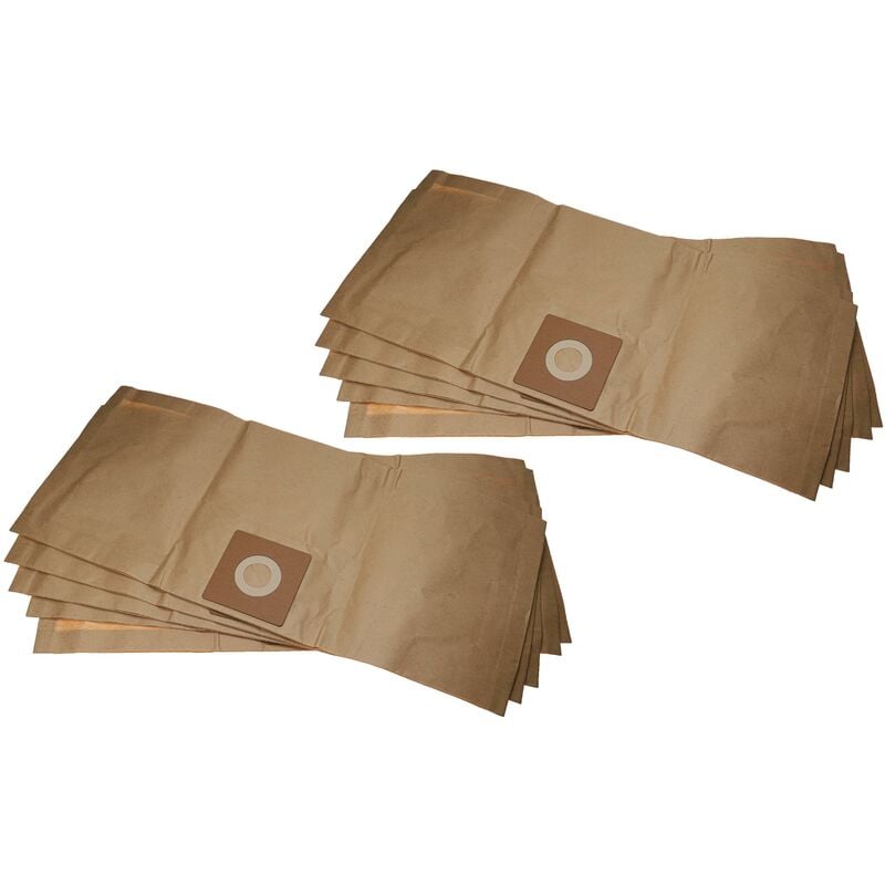 10x Sacs remplacement pour Kärcher 6.906-104 pour aspirateur - papier marron - Vhbw