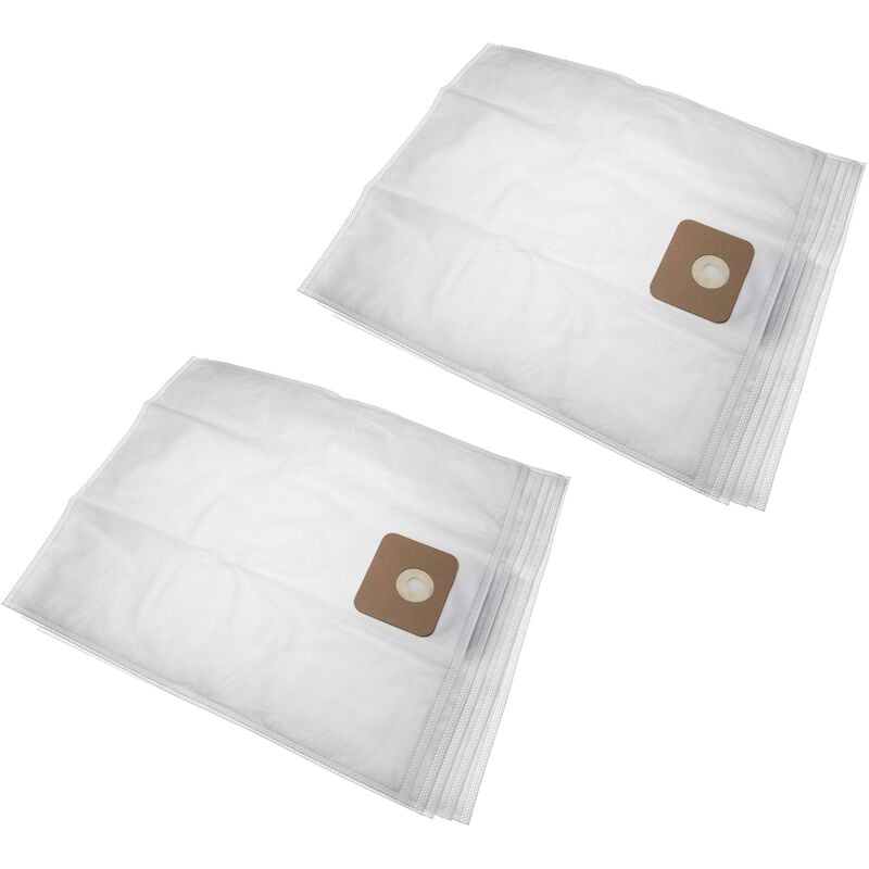 10x sacs remplacement pour Nilfisk 107417195 pour aspirateur - microfibres non tissées, 54,15cm x 49.5cm, blanc - Vhbw