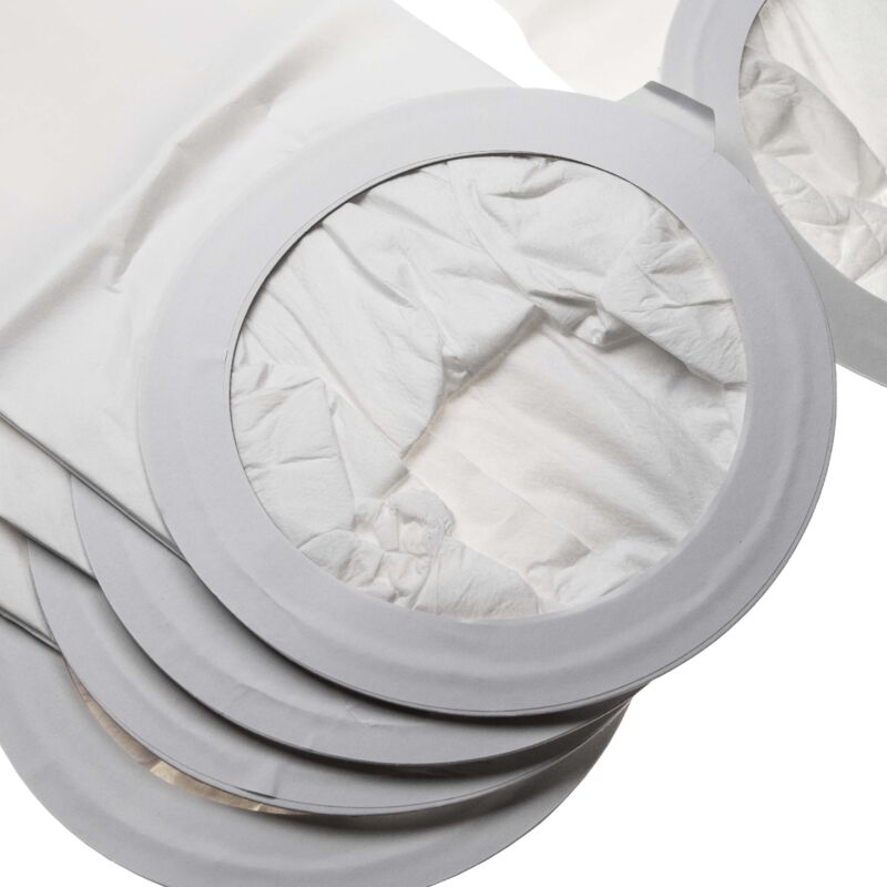 10x Sacs remplacement pour Nilfisk 1471097500 pour aspirateur - papier, 43,5cm x 17,9cm, blanc / gris - Vhbw