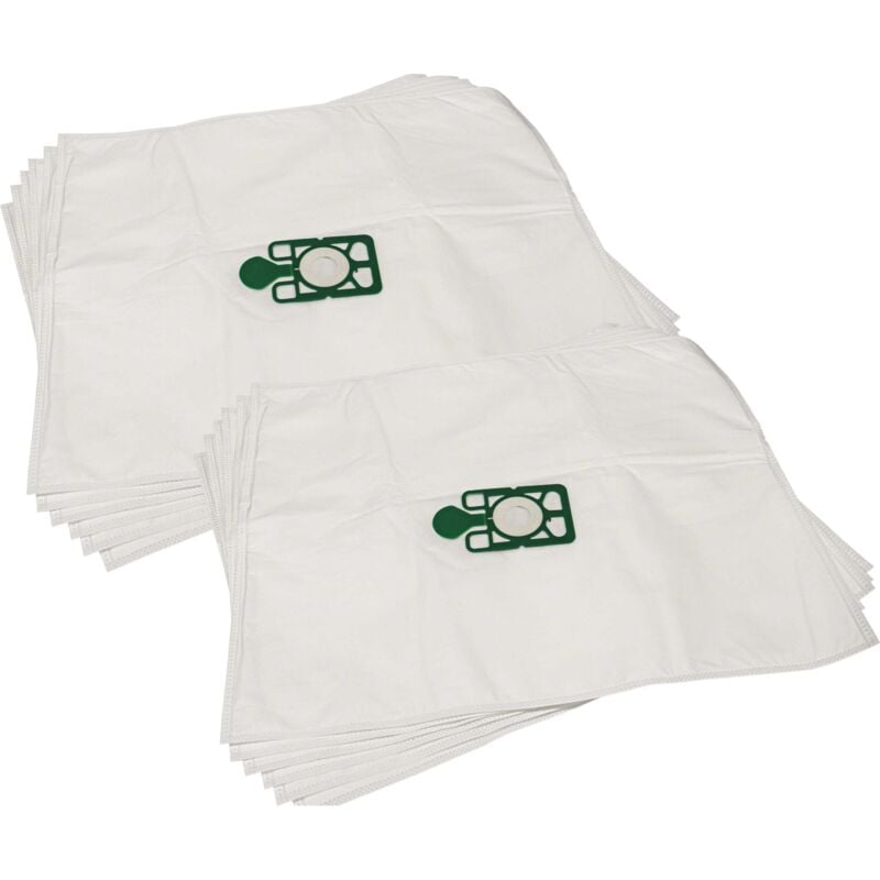 10x Sacs remplacement pour Numatic NVM-3BH pour aspirateur - microfibre non tissée, 64cm x 54cm blanc - Vhbw