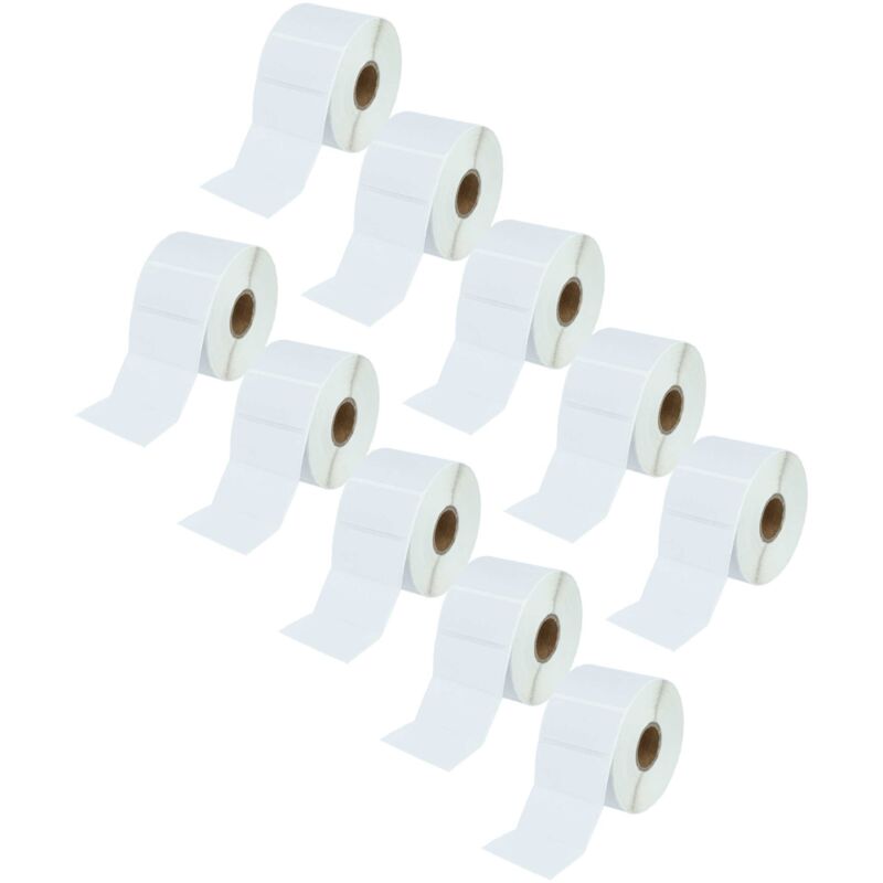 Vhbw - 10x Thermal Transfer Label Roll 25.4mm x 50.8mm (1300 Label) compatible with Zebra ZT600, ZT510 Label Maker