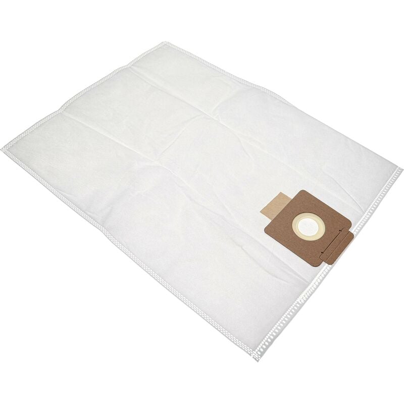 Vhbw - 10x Vacuum Cleaner Bag compatible with Allaway C30, C40, CV1350, CV1750, CV1950, L25 Vacuum Cleaner - Microfleece, 30 cm x 22.5 cm White