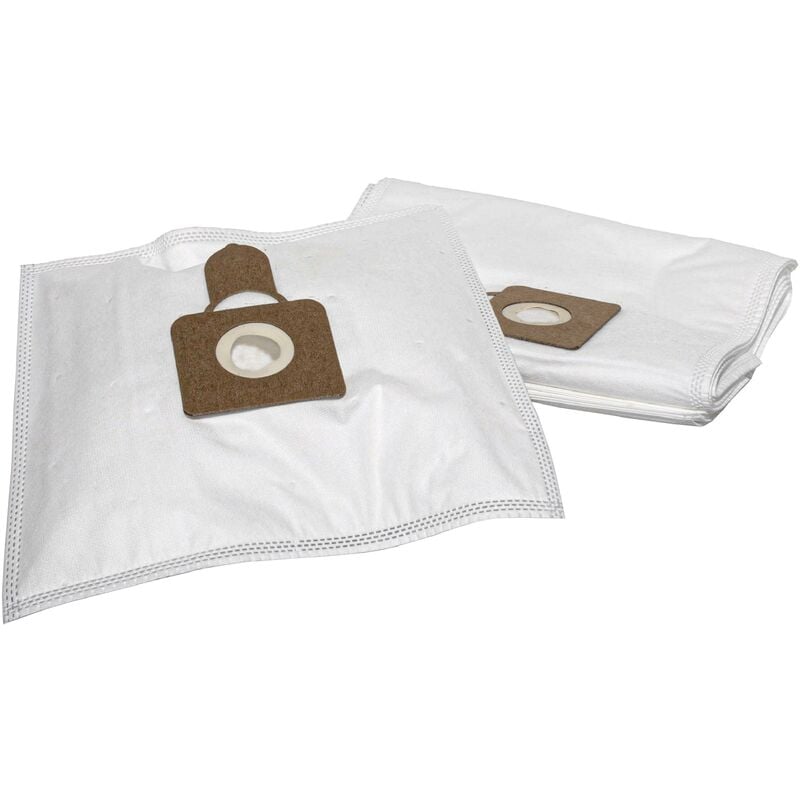 10x Vacuum Cleaner Bag compatible with Hoover Diva dv 70, dv 71 - DV20, dvg 1100 - 2099 Vacuum Cleaner - Microfleece, 28 cm x 20 cm, White - Vhbw