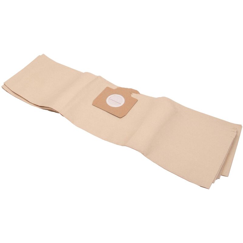 10x Vacuum Cleaner Bag compatible with Kärcher A2901F, A2654ME, A2900 - A2999, A2600 - A2699, A2604 Vacuum Cleaner, 80 cm x 22 cm, Brown - Vhbw