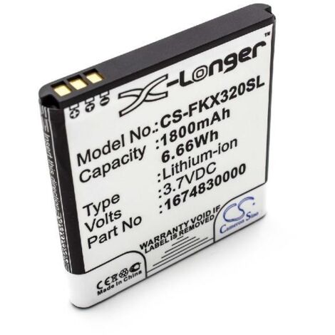 vhbw 1x Akku kompatibel mit Falk Ibex 25, 32, 25 TOURING GPS Navigation Navi (1800 mAh, 3,7 V, Li-Ion) - Ersatz für 1674830000