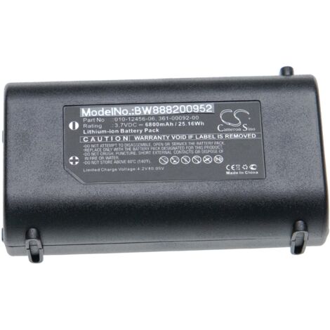 vhbw 1x Akku kompatibel mit Garmin GPSMap 276Cx GPS Tracker, Navigationsgeräte (6800 mAh, 3,7 V, Li-Ion)