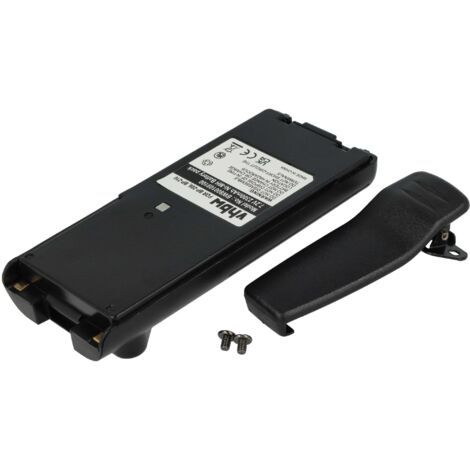 vhbw 1x Akku kompatibel mit Icom IC-A24, IC-A24E, IC-A6, IC-A6E, IC-F11, IC-F11BR Funkgerät, Walkie Talkie (2300 mAh, 7,2 V, NiMH) + Gürtelclip