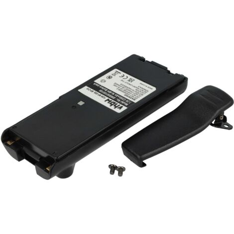 vhbw 1x Akku kompatibel mit Icom IC-F30GS, IC-F30GT, IC-F31GS, IC-F31GT, IC-F3G Funkgerät, Walkie Talkie (2300 mAh, 7,2 V, NiMH) + Gürtelclip