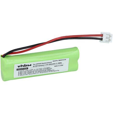 vhbw 1x Akku kompatibel mit Medion MD83242, MD83282 schnurlos Festnetz Telefon (500 mAh, 2,4 V, NiMH) - Ersatz für GP1010, GPHC05RN01, VT50AAAALH2BMJZ, VTHC04RN00
