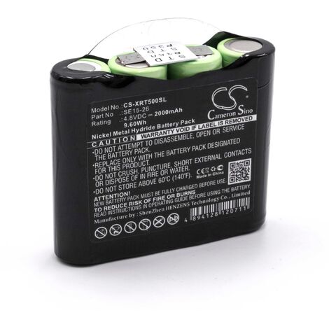 vhbw 1x batería reemplaza X-Rite SE15-26 para medidor (2000 mAh, 4,8 V, NiMH)