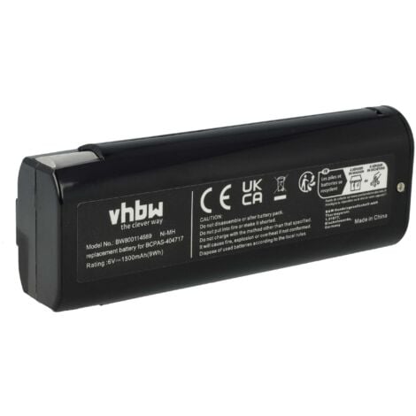 vhbw 1x batteria compatibile con Paslode Impulse IM350 Nail Gun, IM45 CW, IM45GN, IM50 F18 utensile elettrico (1500 mAh, NiMH, 6 V)