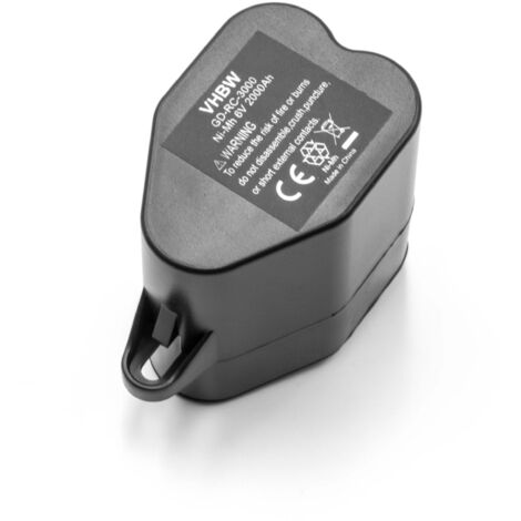 vhbw 1x batteria compatibile con Siemens VSR 8000 Sensor Cruiser home cleaner (2000mAh, 6V, NiMH)