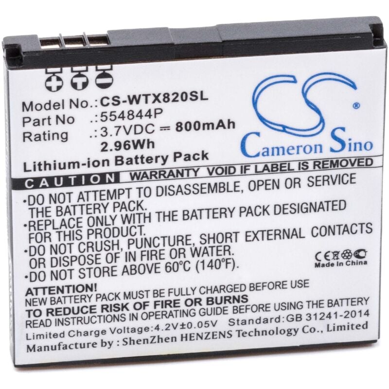 Vhbw 1x batteria compatibile con Takara GP55BT