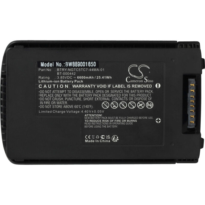 Image of 1x batteria compatibile con Zebra TC78, TC73 computer portatile scanner pda (6600mAh, 3,85V, Li-Ion) - Vhbw