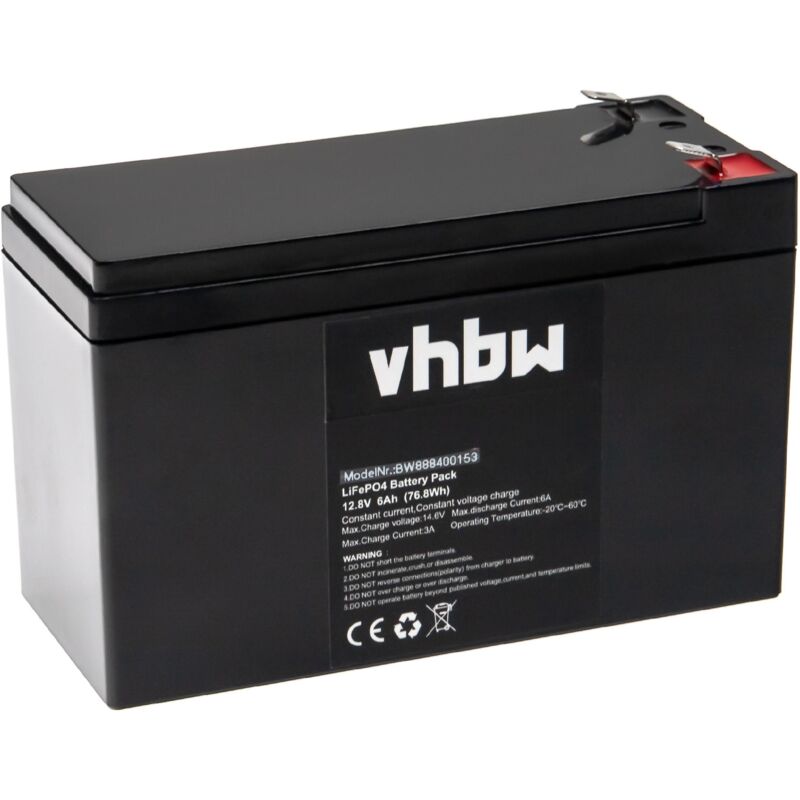 Vhbw - 1x Batterie compatible avec apc Smart-UPS SMT1500RMI2UC 1500VA asi (6Ah, 12,8V, LiFePO4)