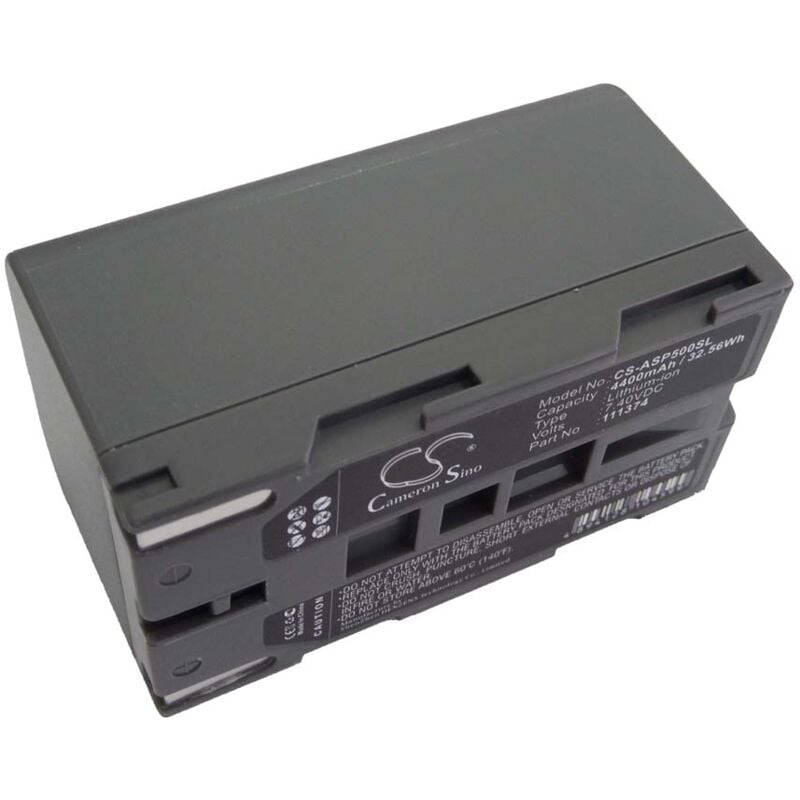 Vhbw - 1x Batterie compatible avec AshTech ProMark 800, 500 outil de mesure (4400mAh, 7,4V, Li-ion)