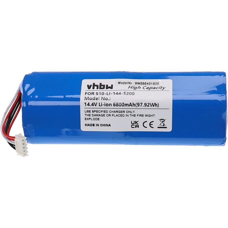 1x Batterie compatible avec Ecovacs N8 Pro+, O950, O920, O750 aspirateur (6800mAh, 14,4V, Li-ion) - Vhbw