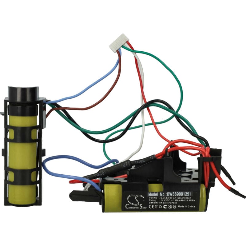 Vhbw - 1x Batterie compatible avec Electrolux ZB3106 90094083200, , 900940832, 90027376300, 900273763 aspirateur (1500mAh, 14,4V, Li-ion)