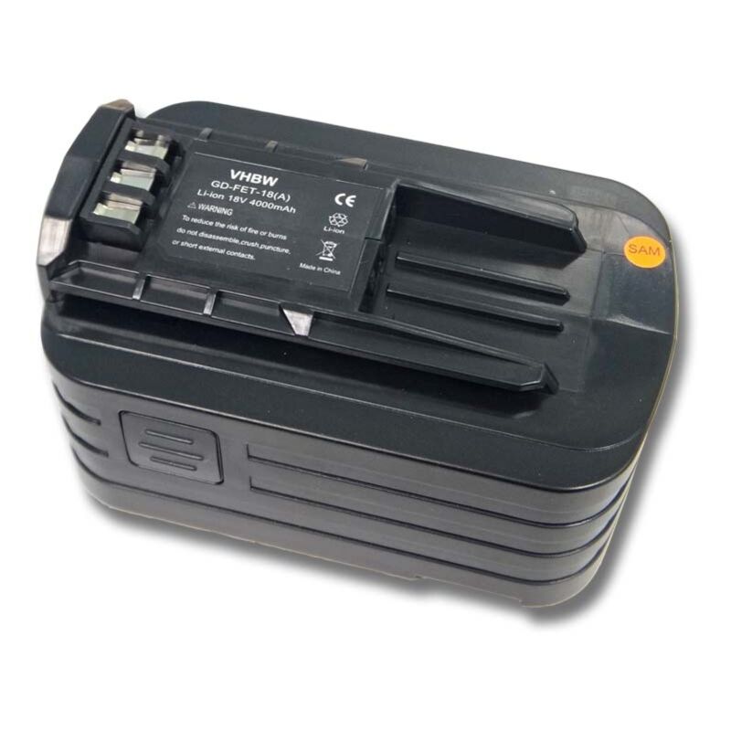 vhbw 1x Batterie compatible avec Festo Festool TSC 55 Li 5.2 REB-Plus-SCA, TSC 55 Li 5.2 REB-Set/XL-FS outil électrique (4000 mAh, Li-ion, 18 V)