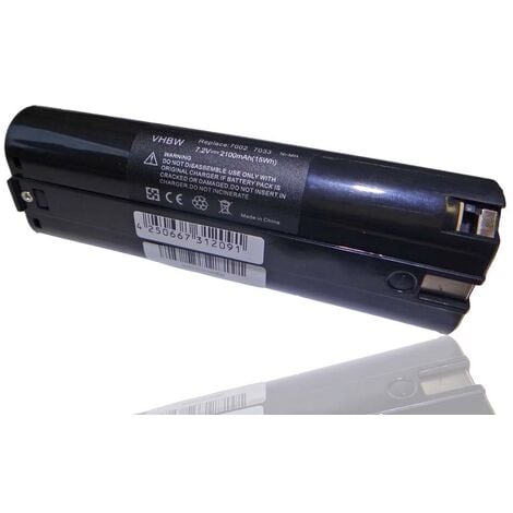 vhbw 1x Batterie compatible avec Makita ML700 Flashlight, ML701, ML702, UH1070DW, UH3000D, UH3000DW outil électrique (2100 mAh, NiMH, 7,2 V)