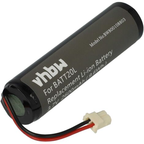 vhbw 1x Batterie compatible avec Midland ER200, ER300 radio (2600mAh, 3,7V, Li-ion) - Remplacement pour BATT20L
