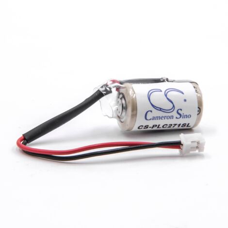 vhbw 1x Batterie compatible avec Omron CJ2G, CJ2M, CJ1G, CP1H, CJ1M, CP1E, CP1L système de contrôle (850mAh, 3V, Li-MnO2)