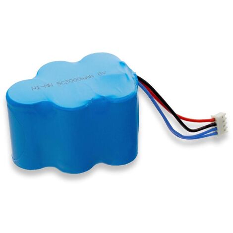vhbw 1x Batterie compatible avec Robot RVC0010, RVC0011 robot électroménager (2000mAh, 6V, NiMH)