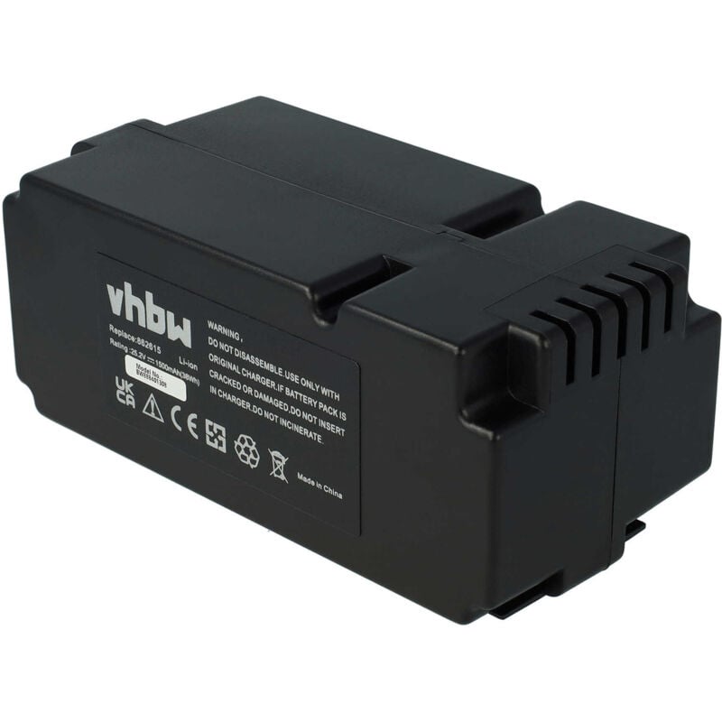 Vhbw - 1x Batterie compatible avec Yard Force NX60i tondeuse (1500mAh, 25,2V, Li-ion)