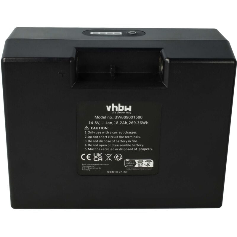 1x Batterie remplacement pour 12V18Ah LiFePO4 Golf Battery Pack pour chariot de golf électrique (18200mAh, 14,8V, Li-ion) - Vhbw