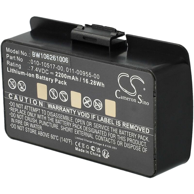 Vhbw - 1x Batterie remplacement pour Garmin 011-00955-00 pour gps, appareil de navigation (2200mAh, 7,4V, Li-ion)