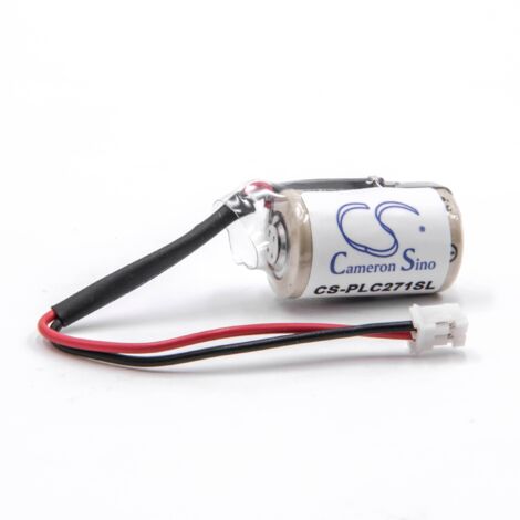 vhbw 1x Batterie remplacement pour Omron COMP-311, CJ1W-BAT01 pour système de contrôle (850mAh, 3V, Li-MnO2)