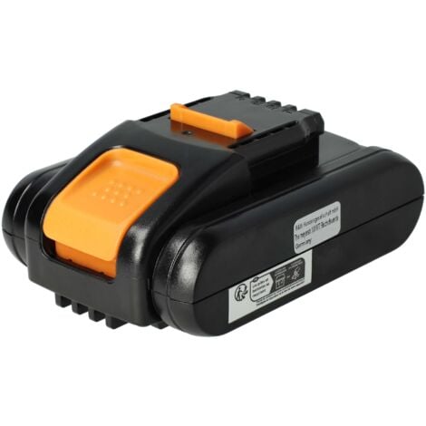 vhbw 1x Batterie remplacement pour Worx WA3551.1, WA3553.3, WA3553.2, WA3572, WA3553.1, WA3553 pour outil électrique (2000 mAh, Li-ion, 20 V)