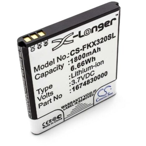 vhbw 1x Battery compatible with Falk Ibex 25, 32, 25 TOURING GPS Navigation System Sat Nav (1800mAh, 3.7 V, Li-Ion) - Replacement for 1674830000