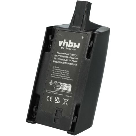 vhbw 1x Battery compatible with Parrot Bebop Drone 1 Drone Multicopter Quadrocopter (1600mAh, 11.1 V, Li-polymer)