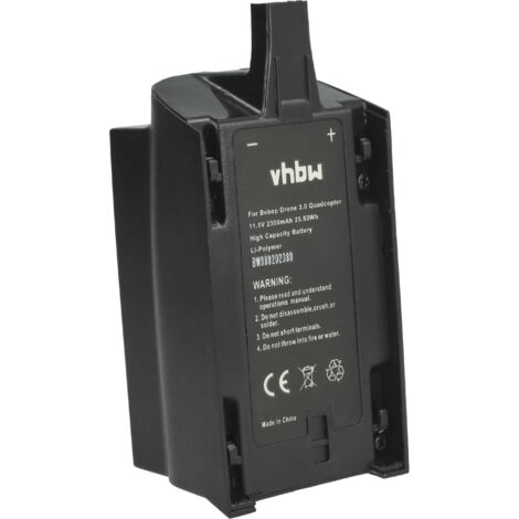 vhbw 1x Battery compatible with Parrot Bebop Drone 1 Drone Multicopter Quadrocopter (2300mAh, 11.1 V, Li-polymer)