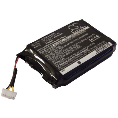 vhbw 1x Battery compatible with Satmap Active 12, 10 GPS Navigation System Sat Nav (2700mAh, 3.7 V, Li-polymer)