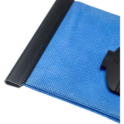vhbw 1x Bolsa aspiradora compatible con Siemens Smily VS01G400, Smily VS01G500 aspiradora - poliéster, 25,3 cm x 17,4 cm, azul
