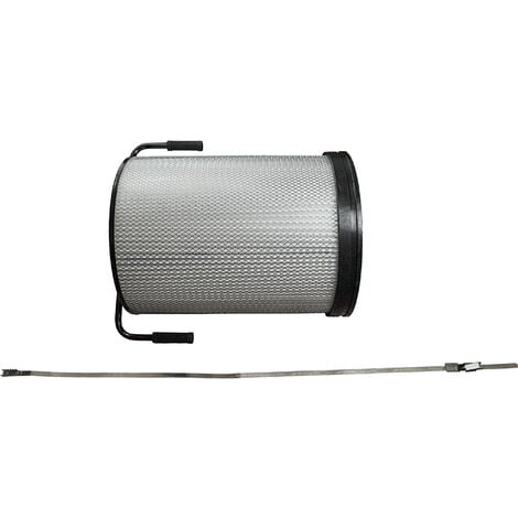 vhbw 1x Cartouche filtrante poussières fines compatible avec Holzmann unité d'aspiration ABS4560 aspirateur à copeaux - Avec brosse de nettoyage