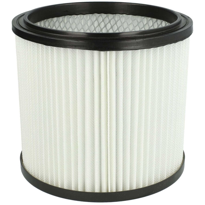 vhbw 1x Cartridge Filter compatible with Aqua Vac 8203 B, 8503, 8504, 8524, 8204, 8500, 8502, 95035, 90035 Vacuum Cleaner - Black White