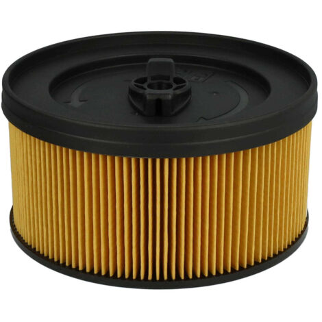 vhbw 1x Faltenfilter kompatibel mit Kärcher WD 5.200 MP, WD 5.270, WD 5.220 MP, WD 5.260 Staubsauger - Patronenfilter, Gelb Schwarz