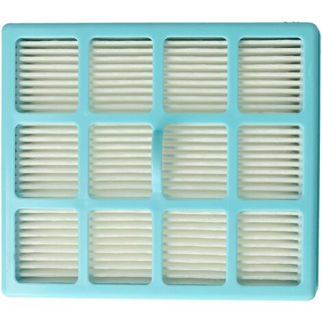 vhbw 1x filtro compatibile con Philips Easy Life FC8144/01, FC8142/02, FC8146/01 aspirapolvere - filtro HEPA blu / bianco