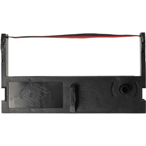 vhbw 1x Ribbon Cartridge compatible with Epson M-V110, M-U312, U110, U311, U310 Dot Matrix, Receipt Printer - Black-Red Ink Ribbon