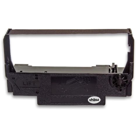 vhbw 1x Ribbon Cartridge Replacement for Epson C43S015451, ERC30B, 655N for Dot Matrix, Receipt Printer - Black Ink Ribbon