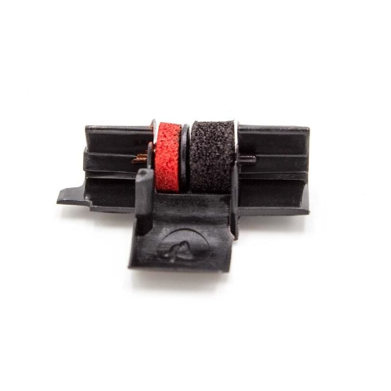 1x Rouleau d'encre noir-rouge compatible avec Casio HR21, HR170L, HR18 calculatrice de poche, caisse enregistreuse - Vhbw