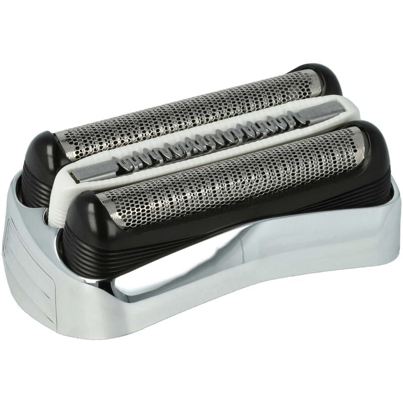 Tête de rasoir remplacement pour Braun 21S, 21B pour rasoir électrique, argenté - Vhbw