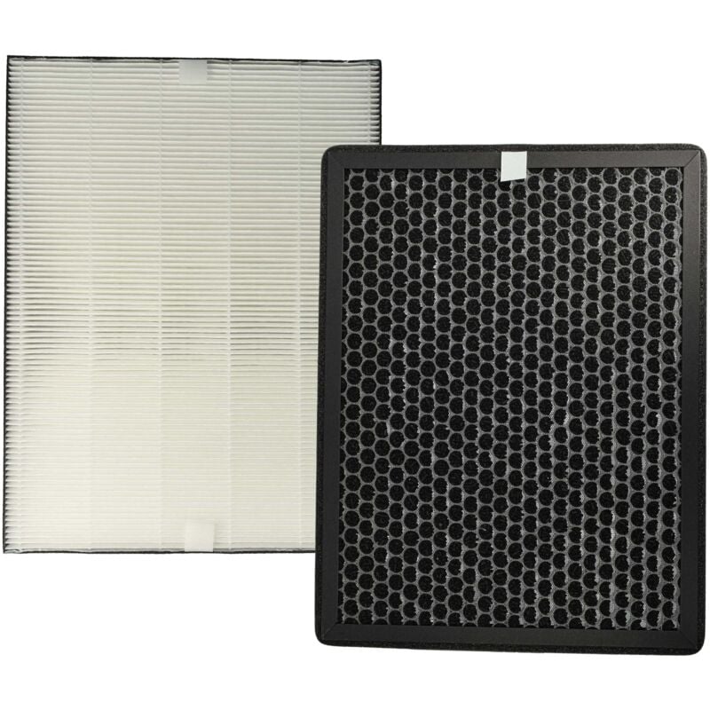 2 Filtres compatible avec Philips AC2889/10, AC2887/10, AC2882/10 purificateur d'air - filtre à charbon actif, filtre hepa - Vhbw